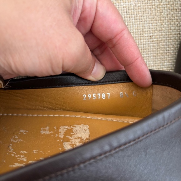 GUCCI Men's Brown Leather Loafers - Picture 4 of 10